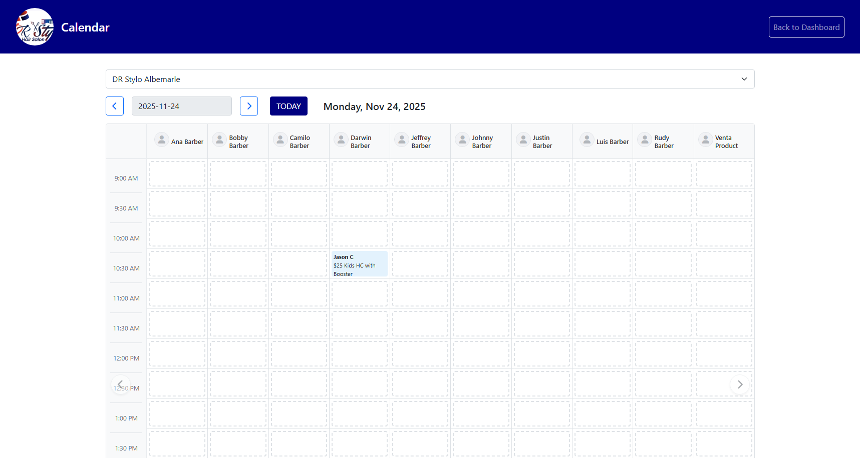 Barbershop Scheduling and Appointment Web App