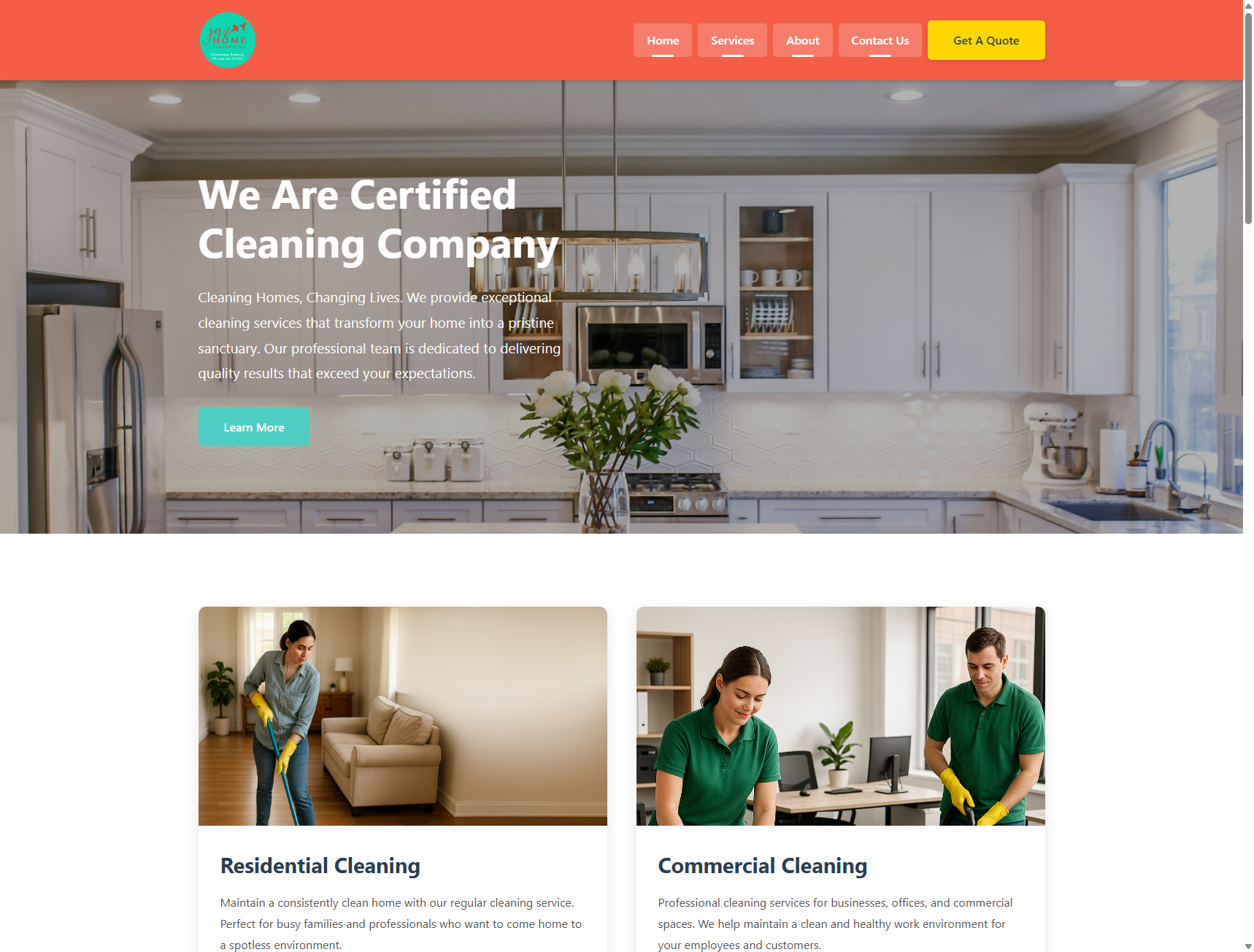 Jaz Home Cleaning Website